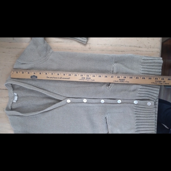 Lands End Canvas chunky button front cardigan - Picture 3 of 11